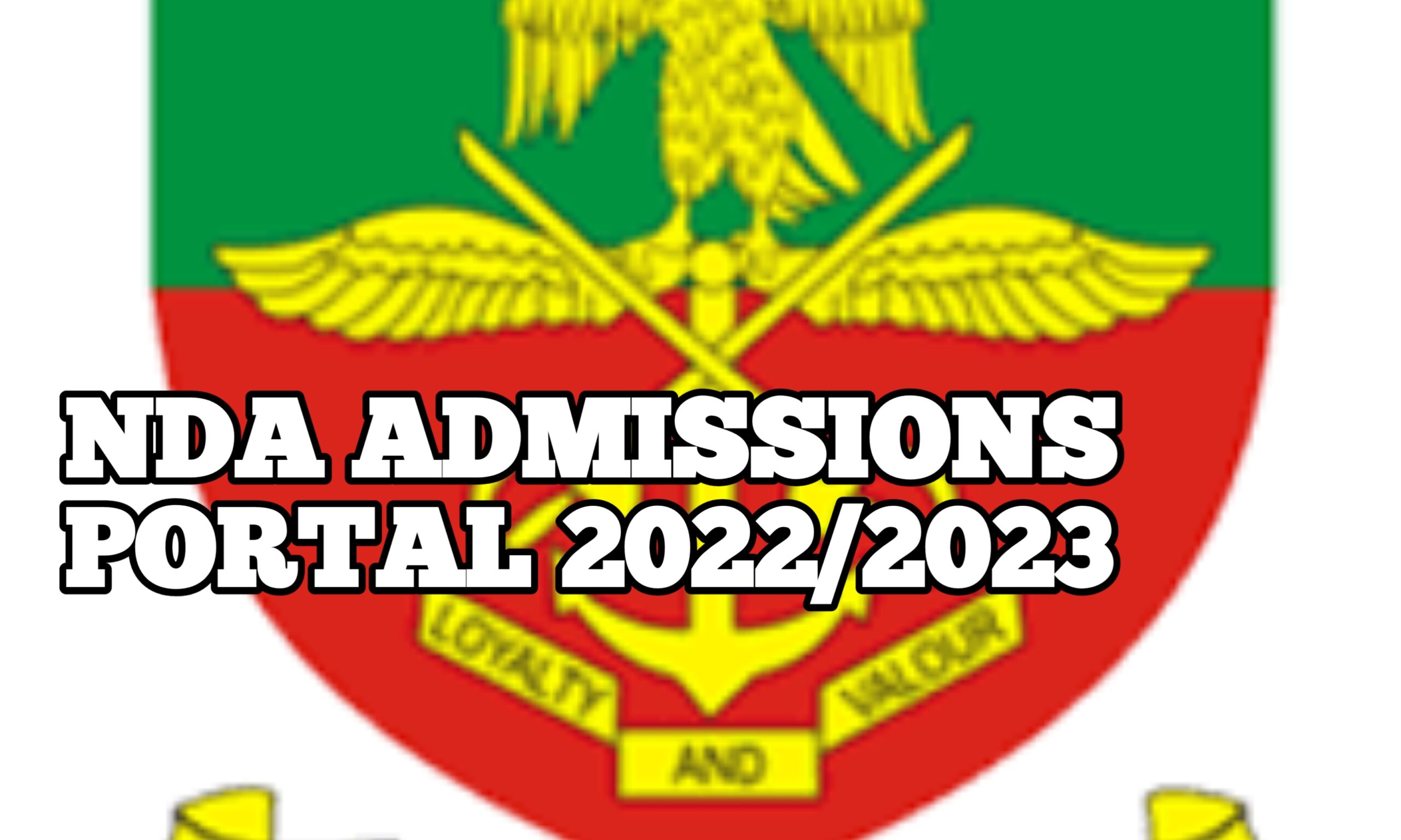 Nigeria Defense Academy (NDA) Portal For Admission www.nda.edu.ng